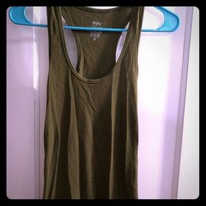 Olive green racer back tank